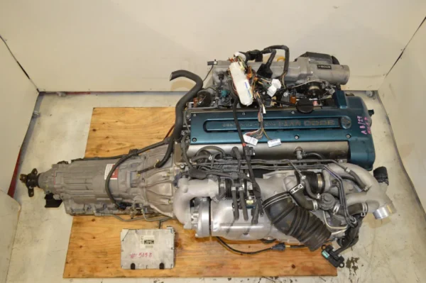 2JZGTE MOTOR TOYOTA ARISTO, SUPRA 3.0L TWIN TURBO VVTI DOHC ENGINE TRANS ECU - Image 2