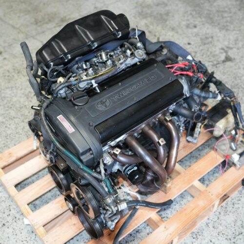Toyota Corolla Levin 4AGE Blacktop 20V Engine with Manual 6 Speed Transmission AE111 1995–1999