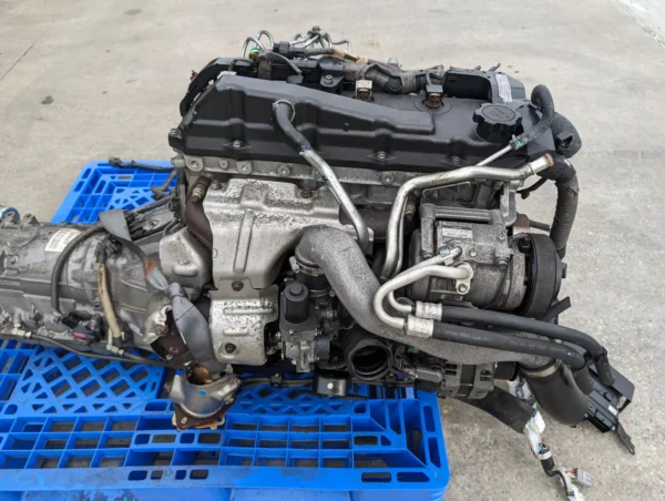 JDM Toyota 1KD-FTV D-4D DOHC 3.0L Turbo Diesel Engine and Transmission Complete - Image 5