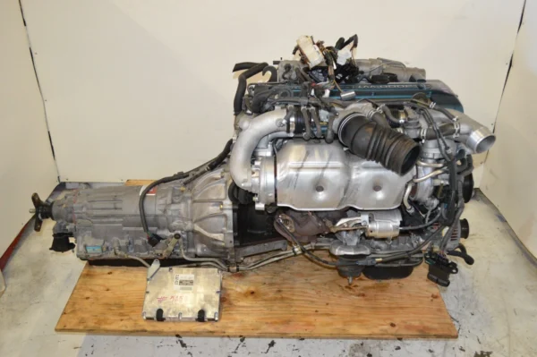 2JZGTE MOTOR TOYOTA ARISTO, SUPRA 3.0L TWIN TURBO VVTI DOHC ENGINE TRANS ECU - Image 12