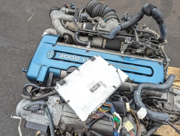 2JZGTE MOTOR TOYOTA ARISTO, SUPRA 3.0L TWIN TURBO VVTI DOHC ENGINE TRANS ECU